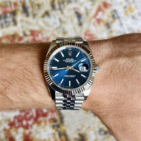 rolex datejust 41 blu usato|2022 rolex datejust 41mm.